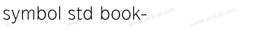 symbol std book字体转换